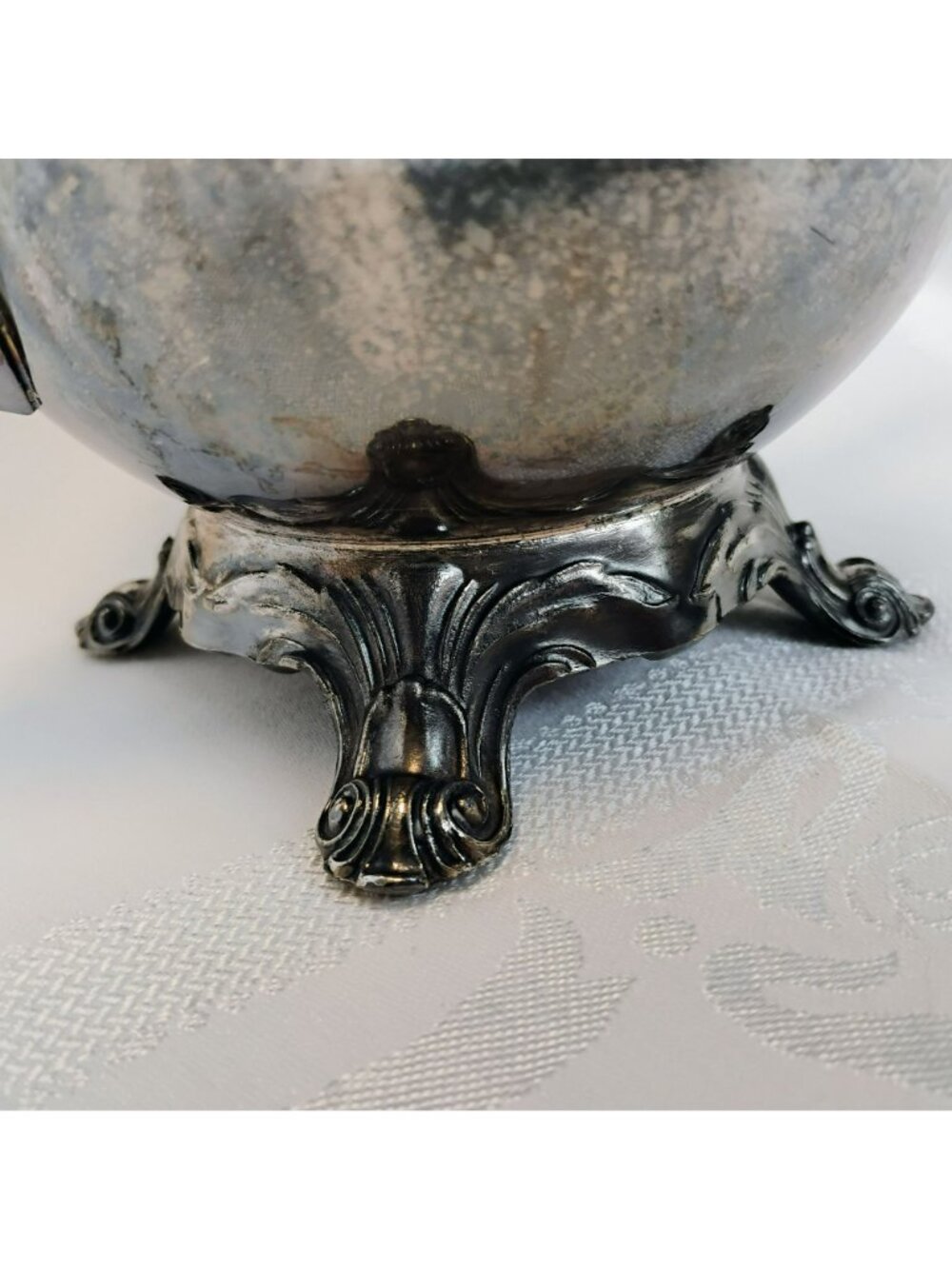Vintage FB Rogers Silver Co. Silverplate Coffee Tea Pot, Ornate Victorian Design - Picture 9 of 11